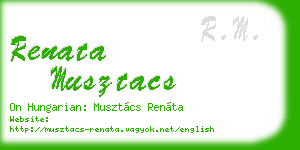 renata musztacs business card