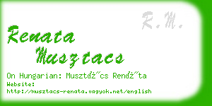 renata musztacs business card